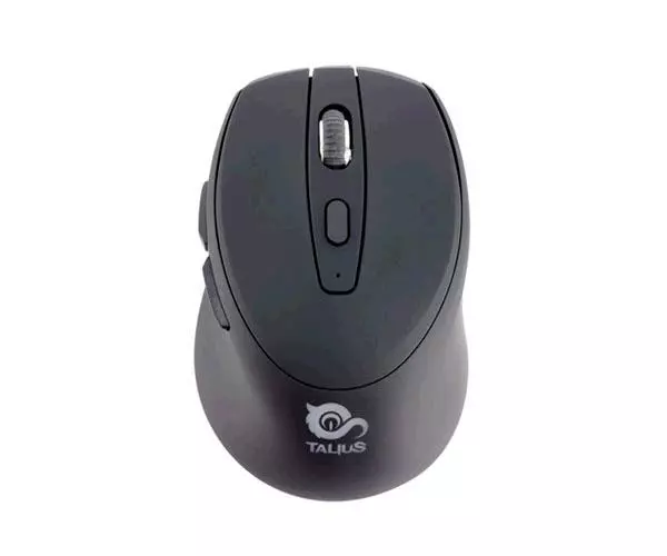 Raton inal&aacute;mbrico RF + Bluetooth Recargable Talius MO-701 / 2400 Dpi / Bateria 500Mah / Negro