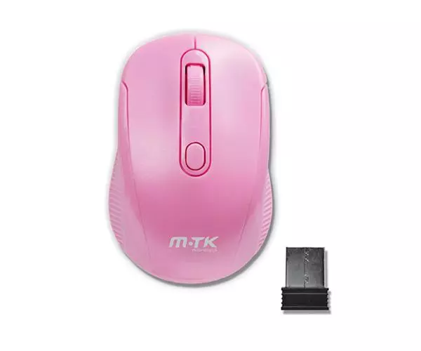 Raton inal&aacute;mbrico GT641 Krack 2.4Ghz / 1600 Dpi / Rosa / MTK