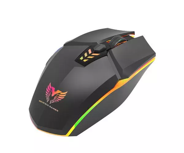Rat&oacute;n Usb Gaming TG7210 / 6 Botones / 2400 Dpi  Leds multicolor / Negro /  Mtk