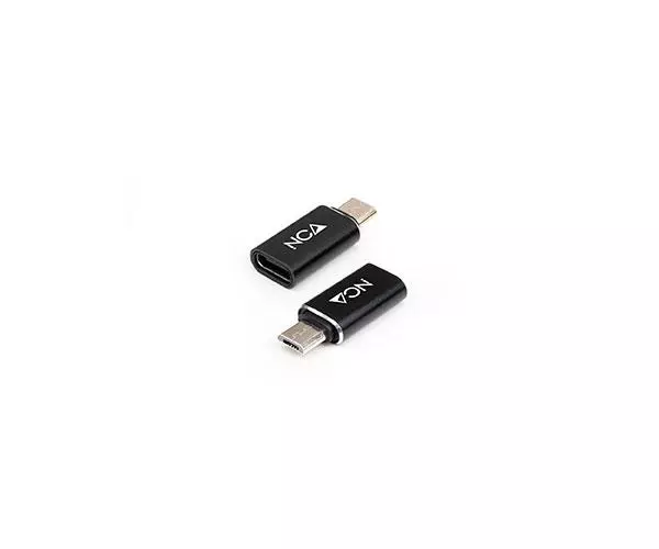 Adaptador Type-C Hembra a MicroUsb macho Negro / 10.02.0014 Nanocable