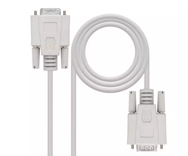 Cable serie rs232 db9 macho a db9 hembra 1.8m / Nanocable 10.14.0202