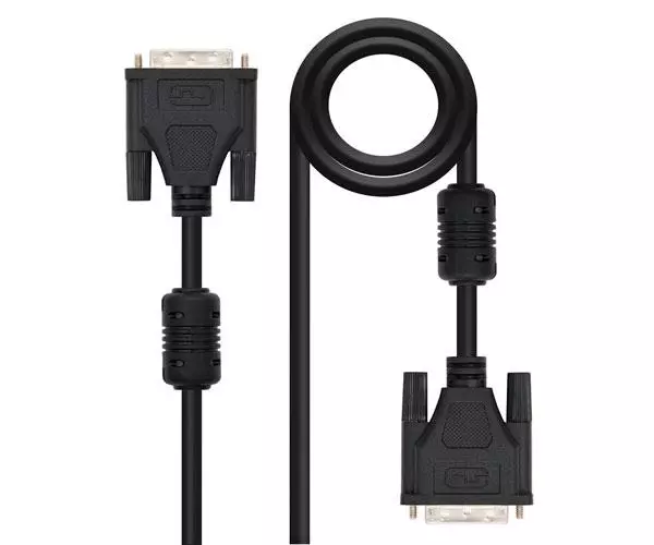 Cable&nbsp;DVI-D&nbsp;single&nbsp;link&nbsp;18+1 M/M  1.8m / Ferrita / Aisens A117-0086