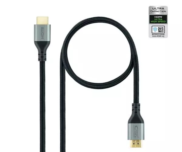 Cable HDMI 2.1  M/M / 1.5 metros / 8K 60Hz / Hdr / eArc / 48Gbps / Certificado / Nanocable 10.15.8101-L150