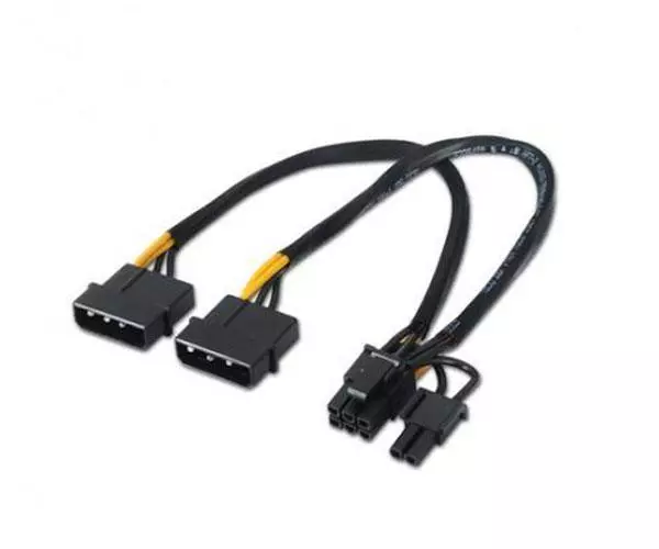 Cable molex gr&aacute;fica 2x5.25 a  6+2 pin pci-e / 20cm / 10.19.1201 Nanocable