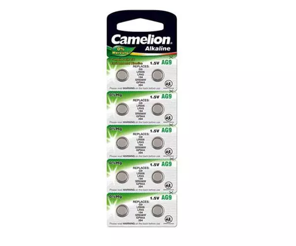 Pila boton Alcalina Lr45 1.5v Camelion (10 uds)  0% Mercurio / Ag9