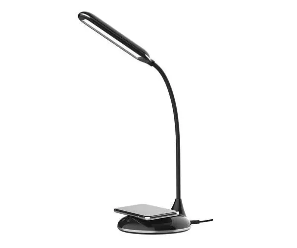 Lampara de mesa Led 5W Ledia Na0232 + Cargador rapido inal&aacute;mbrico Qi  5w / Negro / Mtk / 2002322