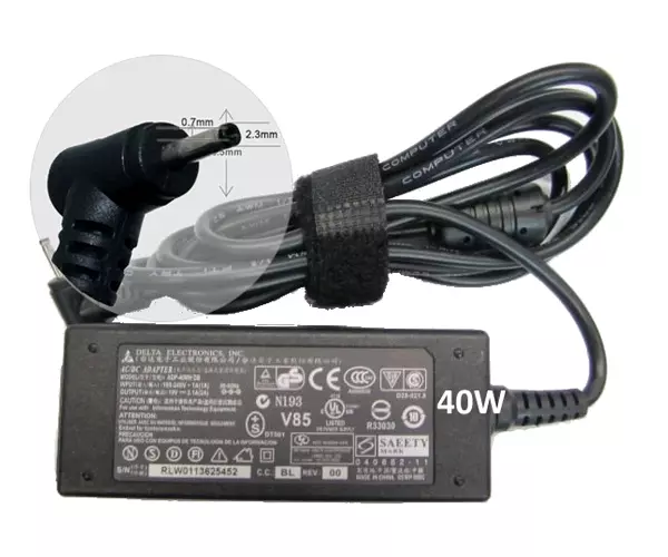 Cargador para port&aacute;til Asus 40W 19V 2.1A 2.5 mm x 0.7 mm / 2120