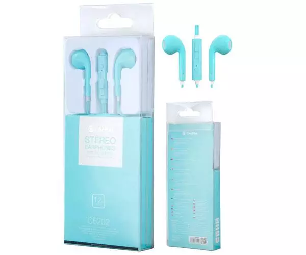 Auriculares con Microfono Intrauricular C6202 Air Azul / Sin silicona / Jack 3.5mm / One+