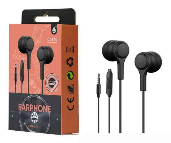 Auriculares + Microfono intrauditivos Lenoy C5146 Negro One+