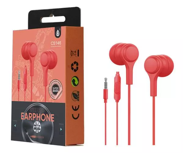 Auriculares + Microfono intrauditivos Lenoy C5146 Rojo One+