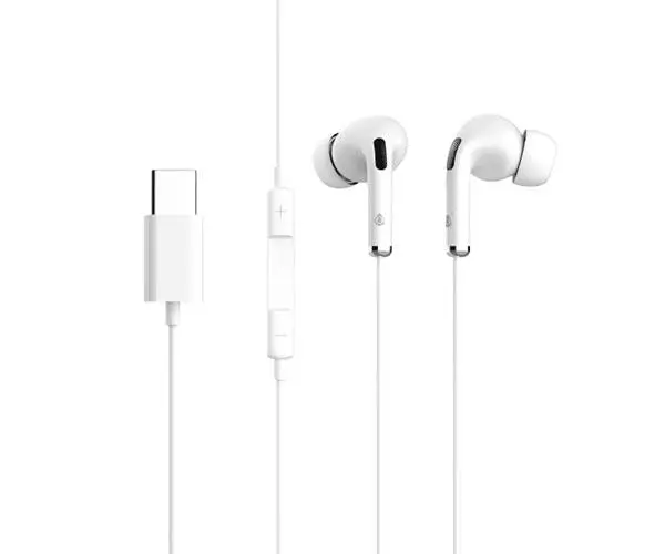 Auriculares + Micro NC3155 / Conexion Type-C / 1.2m / Blanco / MTK
