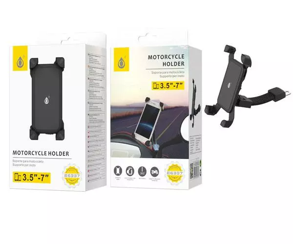 Soporte universal para Movil / Tablet para bici o moto E6337 / 3.5-7 Pulg. / Negro / One+ / 2501002