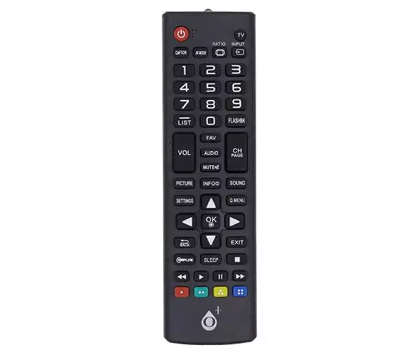Mando a distancia TV Universal Lg R5631 / Negro / Modelo 2 / One+