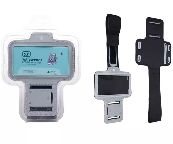 Funda brazalete smartphone 5.0 / 5.7 pulgadas plata ONE+ / J6796