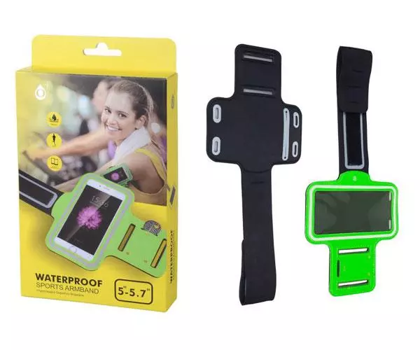 Funda brazalete smartphone 5.0 / 5.7 pulgadas verde ONE+ / 29190087