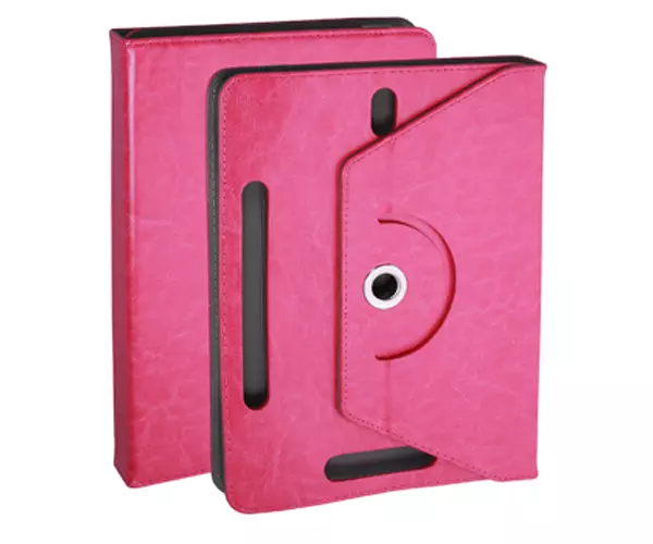 Funda tablet ajustable giratoria ONE+ 7 pulgadas rosa