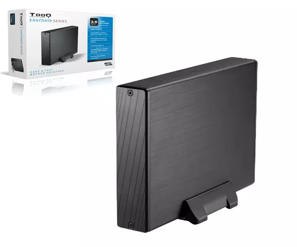Caja externa aluminio 3.5 USB 3.0 Sata Tooq Negra TQE-3527B