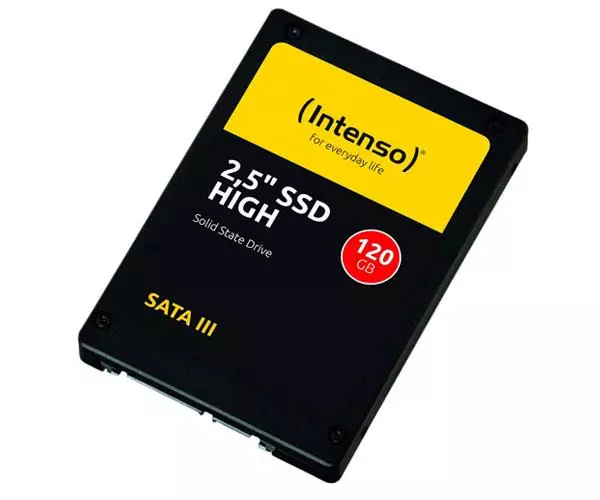 Disco duro 2.5 SSD Intenso 120Gb High Performance / 3d Nand SLC / Sata 3 / 520mb/s 3813430