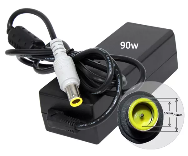 Cargador para port&aacute;til Lenovo 90W 20V 4.5A 7.9 mm x 5.5 mm / 4575