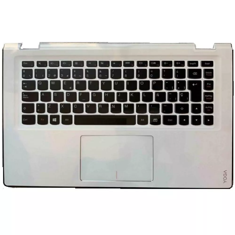 Top case + Teclado compatible para port&aacute;til LENOVO 700-14ISK Blanco