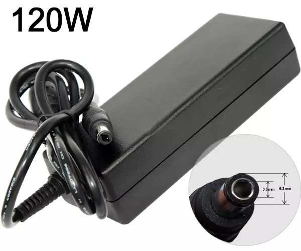 Cargador para port&aacute;til Toshiba 120W 15V 8A 6.3 mm x 3.0 mm / 8063 / SIN CABLE TREBOL