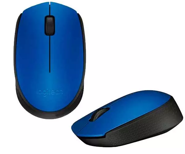 Raton &oacute;ptico inal&aacute;mbrico Logitech M171 Azul  910-004640