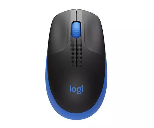 Raton &oacute;ptico inal&aacute;mbrico Logitech M190 Azul / Tama&ntilde;o normal  910-005907