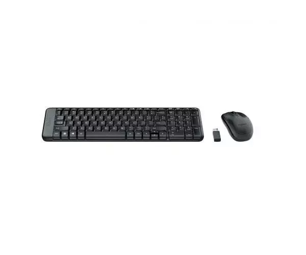 Combo Teclado + Raton Inal&aacute;mbrico Logitech MK220 Negro / 920-003159