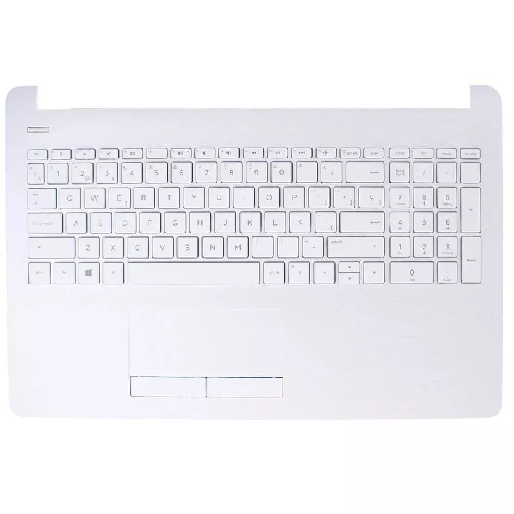 Top case + Teclado compatible para port&aacute;til HP 15-BS / 15-BW Blanco brillo