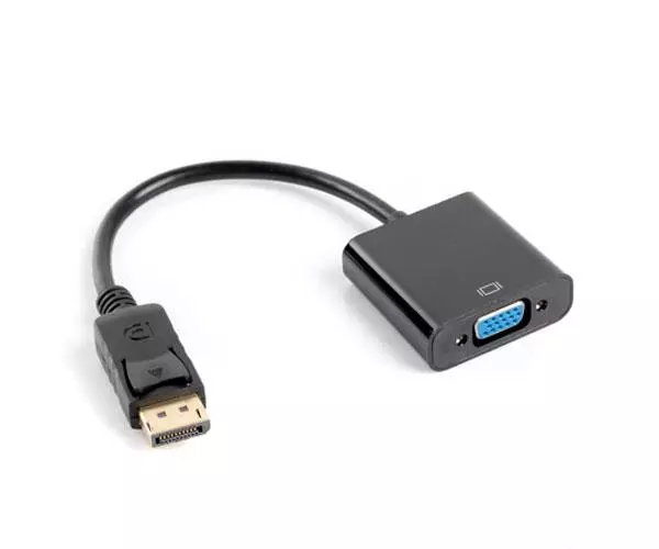Adaptador DisplayPort a VGA Tipo B / Negro / Lanberg / Ad-0002-Bk