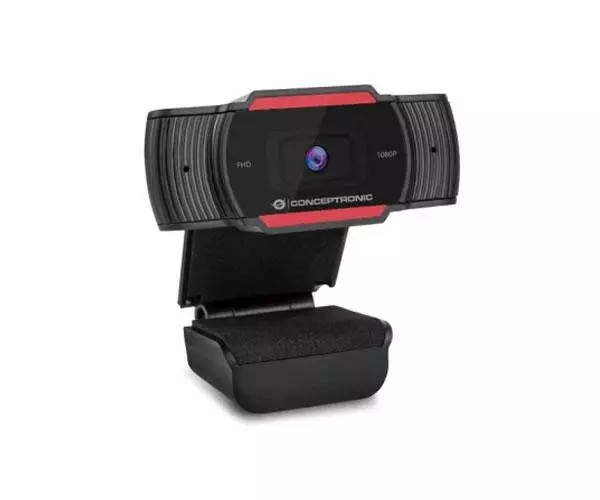 Webcam con Microfono Conceptronic AMDIS04R / Full HD 1080p / Usb / Foco fijo / 3.6mm / Angulo vision 65&ordm;