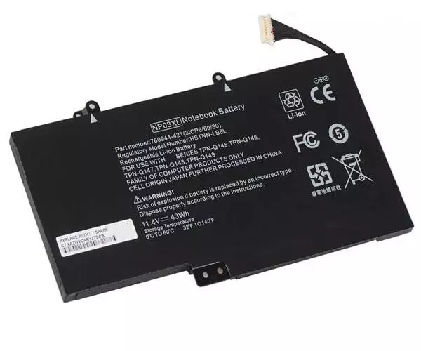 Bater&iacute;a compatible para port&aacute;til HP NP03XL 11.4 3800mAh