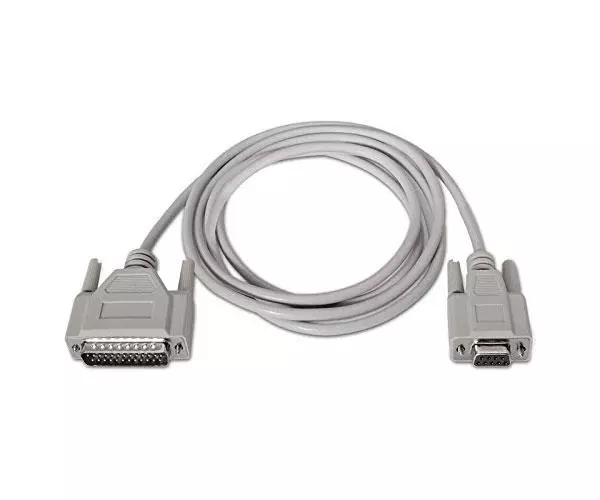 Cable&nbsp;serie&nbsp;null&nbsp;modem db9 hembra a db25 macho&nbsp;1.8&nbsp;m   10.14.0802
