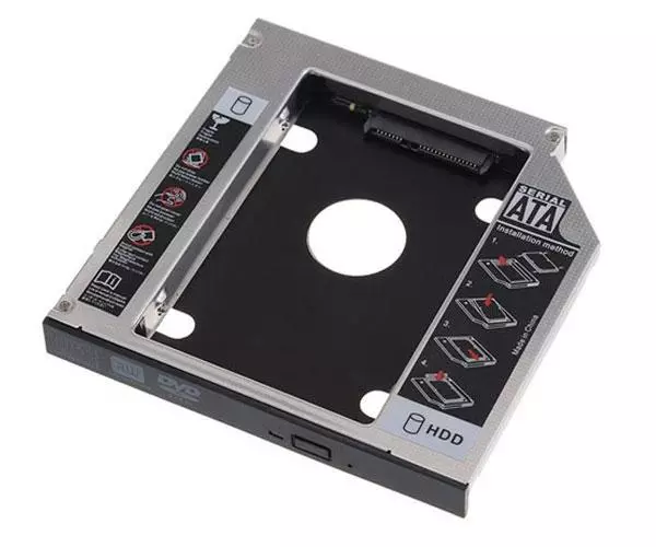 Adaptador aluminio HDD/SSD 7mm a portatil de 9.5mm  Nanocable / C-10.99.0101