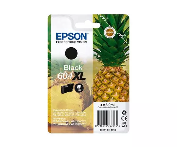 Tinta Original Epson 604 XL Negro  XP-2200 / WF-2910DWF