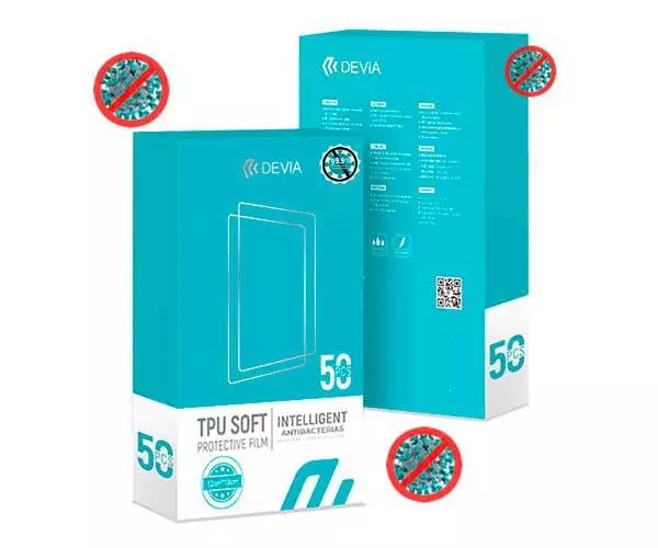 Pack de l&aacute;minas hidrogel antibacterias Devia (50 l&aacute;minas) 363085 / 340802