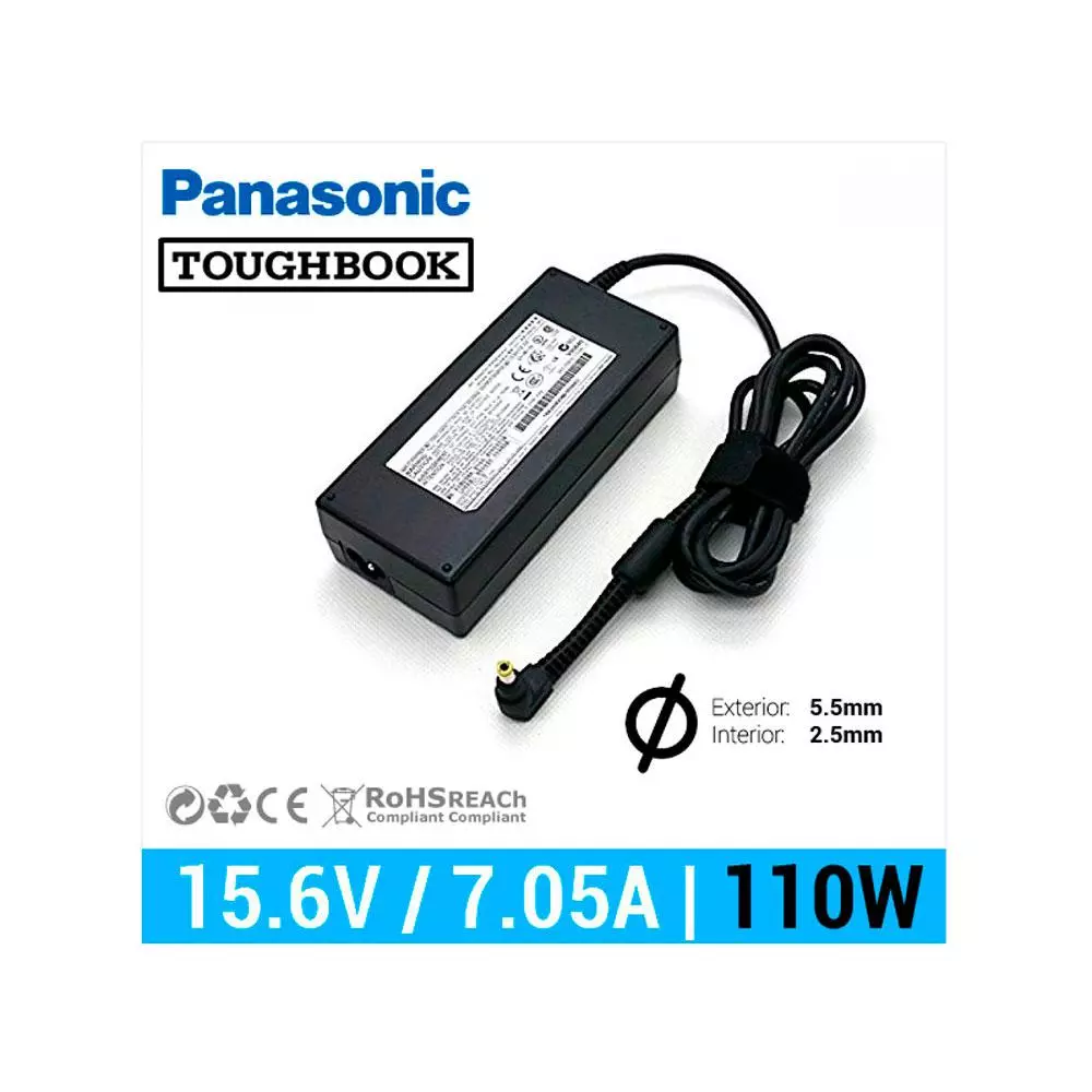 Cargador para port&aacute;til Panasonic 110W 15,6V 7.05A 5.5 mm x 2.5 mm / M-131