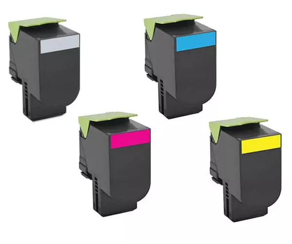 Toner gen&eacute;rico para LEXMARK  CX410 / CX510 Amarillo 3.000 Pag. 80C2HY0 / 802HY