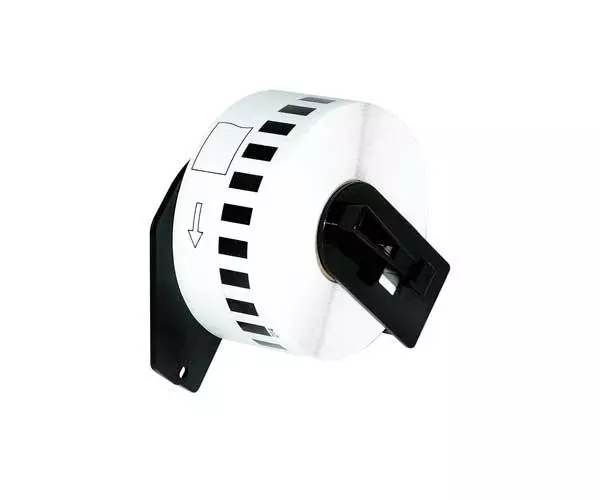 Etiquetas gen&eacute;ricas para BROTHER DK22214 Negro / Blanco