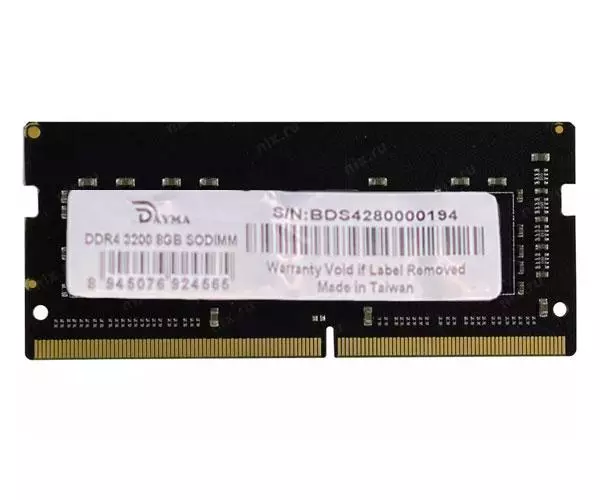 Memoria Ram Dayma SODIMM DDR4 8Gb 3200mhz / Non-ecc / Chips Samsung / DM0003