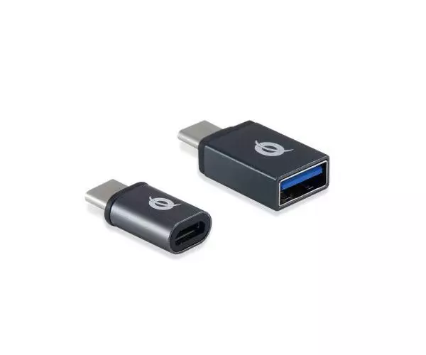Kit adaptadores Conceptronic Donn / Usb 3.0 a Type-c 3.1 H/M / MicroUsb a Type-C 3.1  H/M / DONN04G