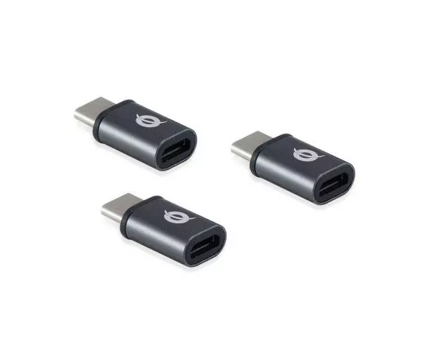 Adaptador OTG Type-C 3.1 Macho a MicroUsb Hembra Conceptronic Doon / Pack 3 uds / DONN05G