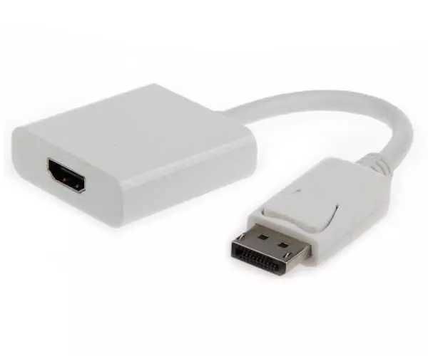 Adaptador DisplayPort a HDMI  M/H / 10cm / Blanco / Cablexpert / a-dpm-HDMIf-002-w