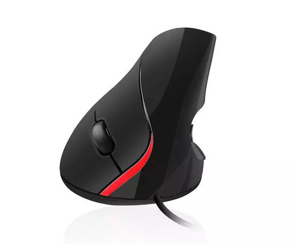 Raton &oacute;ptico Usb Vertical ergonomico Ewent Eminent Ew3156  Negro