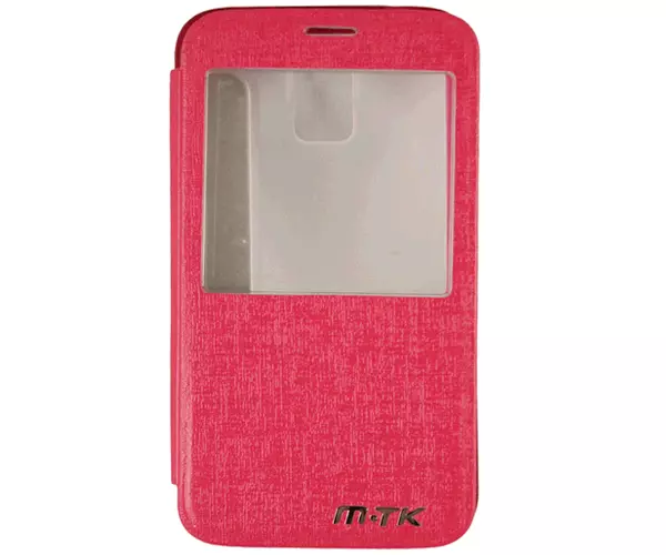 Funda para smartphone Samsung Galaxy s5 flip ventana rosa