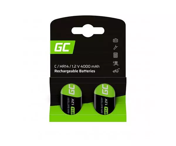 Pilas recargables Greencell HR14 1.2V 4000 mah (2 pcs) /&nbsp;DESCATALOGADO
