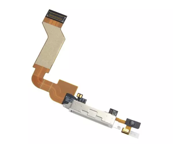 Flex conector carga iPhone 4 blanco