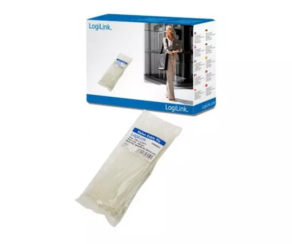 Brida Logilink 150x2.5mm Blanco / Bolsa 100 uds / KAB0002