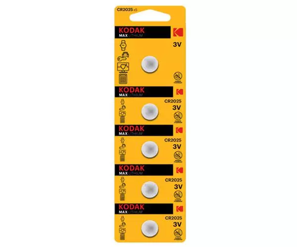 Pila boton litio CR2025 3v Kodak ( 5pcs) / KDCR20255