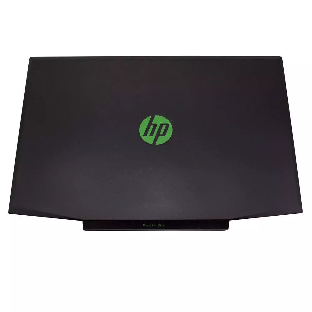 LCD Cover compatible para port&aacute;til HP 15-CX Negra logo verde